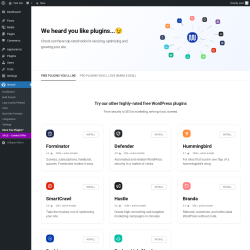 Page screenshot: Smush &rarr; More free Plugins?