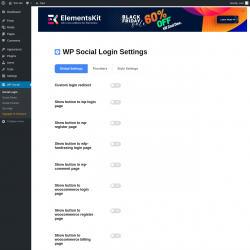 Page screenshot: WP Social
