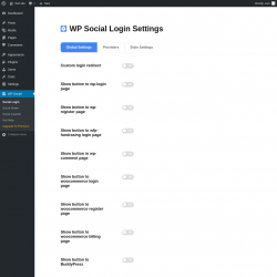 Page screenshot: WP Social
