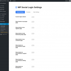 Page screenshot: WP Social