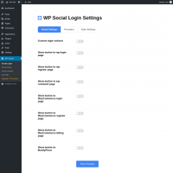 Page screenshot: WP Social