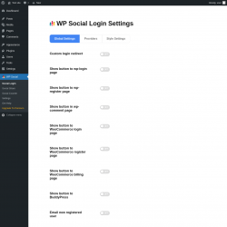 Page screenshot: WP Social