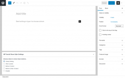 Page screenshot: Add New Post &lsaquo; Test site &mdash; WordPress