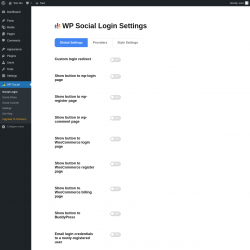 Page screenshot: WP Social