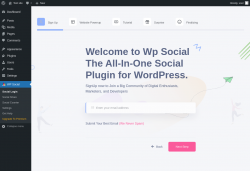 Page screenshot: WP Social