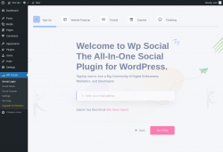 Page screenshot: WP Social &rarr; Social Share