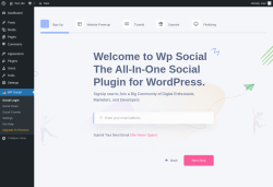 Page screenshot: WP Social