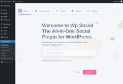 Page screenshot: WP Social