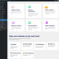 Page screenshot: WP Social &rarr; Get Help