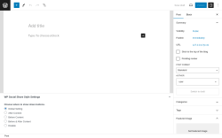 Page screenshot: Add New Post &lsaquo; Test site &mdash; WordPress