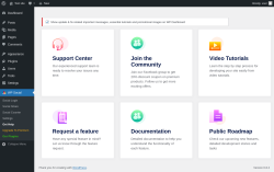 Page screenshot: WP Social → Get Help