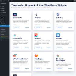 Page screenshot: WP Social → Our Plugins