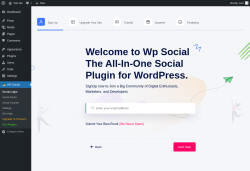 Page screenshot: WP Social
