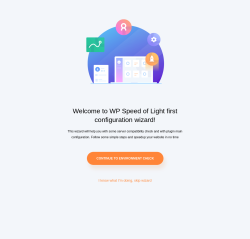 Page screenshot: Speed Of Light › Setup Wizard