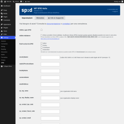 Page screenshot: Settings &rarr; SPID