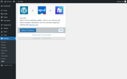 Page screenshot: SPID &lsaquo; Test site &mdash; WordPress