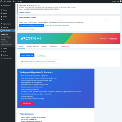 Page screenshot: WP Staging 