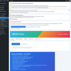 Page screenshot: WP Staging 