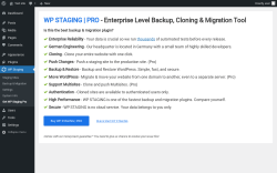 Page screenshot: WP Staging Welcome &lsaquo; Test site &mdash; WordPress