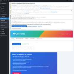 Page screenshot: WP Staging 