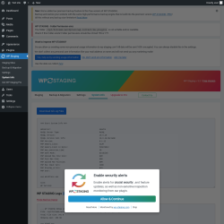 Page screenshot: WP Staging  &rarr; System Info
