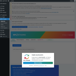 Page screenshot: WP Staging 