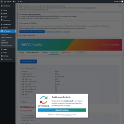 Page screenshot: WP Staging  &rarr; System Info