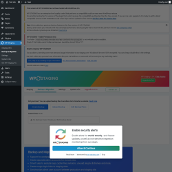 Page screenshot: WP Staging  &rarr; Backup & Migration