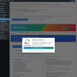 Page screenshot: WP Staging 