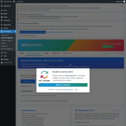 Page screenshot: WP Staging  &rarr; Backup & Migration