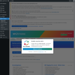 Page screenshot: WP Staging 