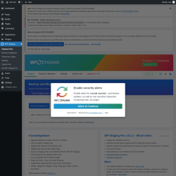 Page screenshot: WP Staging 