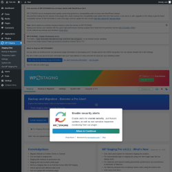 Page screenshot: WP Staging 