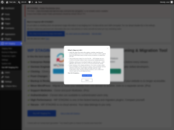 Page screenshot: WP Staging - Welcome &lsaquo; Test site &mdash; WordPress