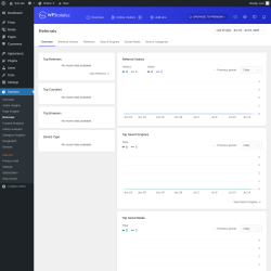 Page screenshot: Statistics → Referrals