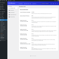 Page screenshot: Statistics → Optimization