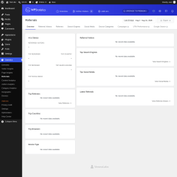 Page screenshot: Statistics &rarr; Referrals