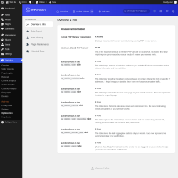 Page screenshot: Statistics &rarr; Optimization