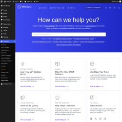 Page screenshot: Statistics &rarr; Help Center
