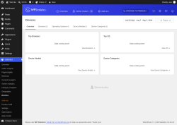 Page screenshot: Statistics &rarr; Devices