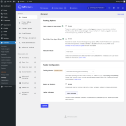 Page screenshot: Statistics &rarr; Settings