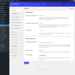 Page screenshot: Statistics &rarr; Settings