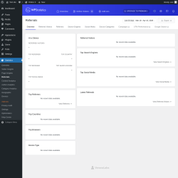 Page screenshot: Statistics &rarr; Referrals
