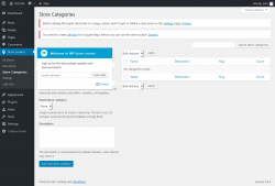 Page screenshot: Store Locator &rarr; Store Categories