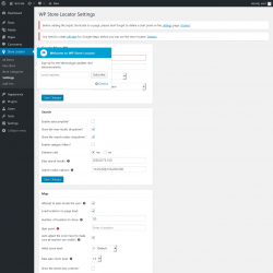 Page screenshot: Store Locator &rarr; Settings