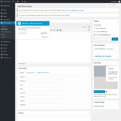 Page screenshot: Store Locator &rarr; New Store