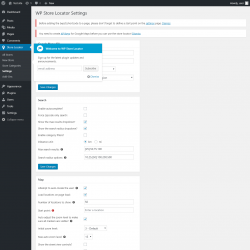 Page screenshot: Store Locator &rarr; Settings