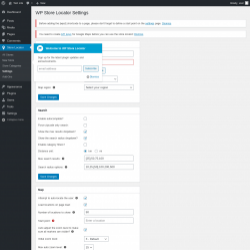 Page screenshot: Store Locator &rarr; Settings