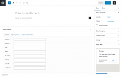 Page screenshot: Store Locator &rarr; New Store