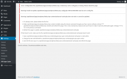 Page screenshot: Settings &rarr; WP Super Cache
